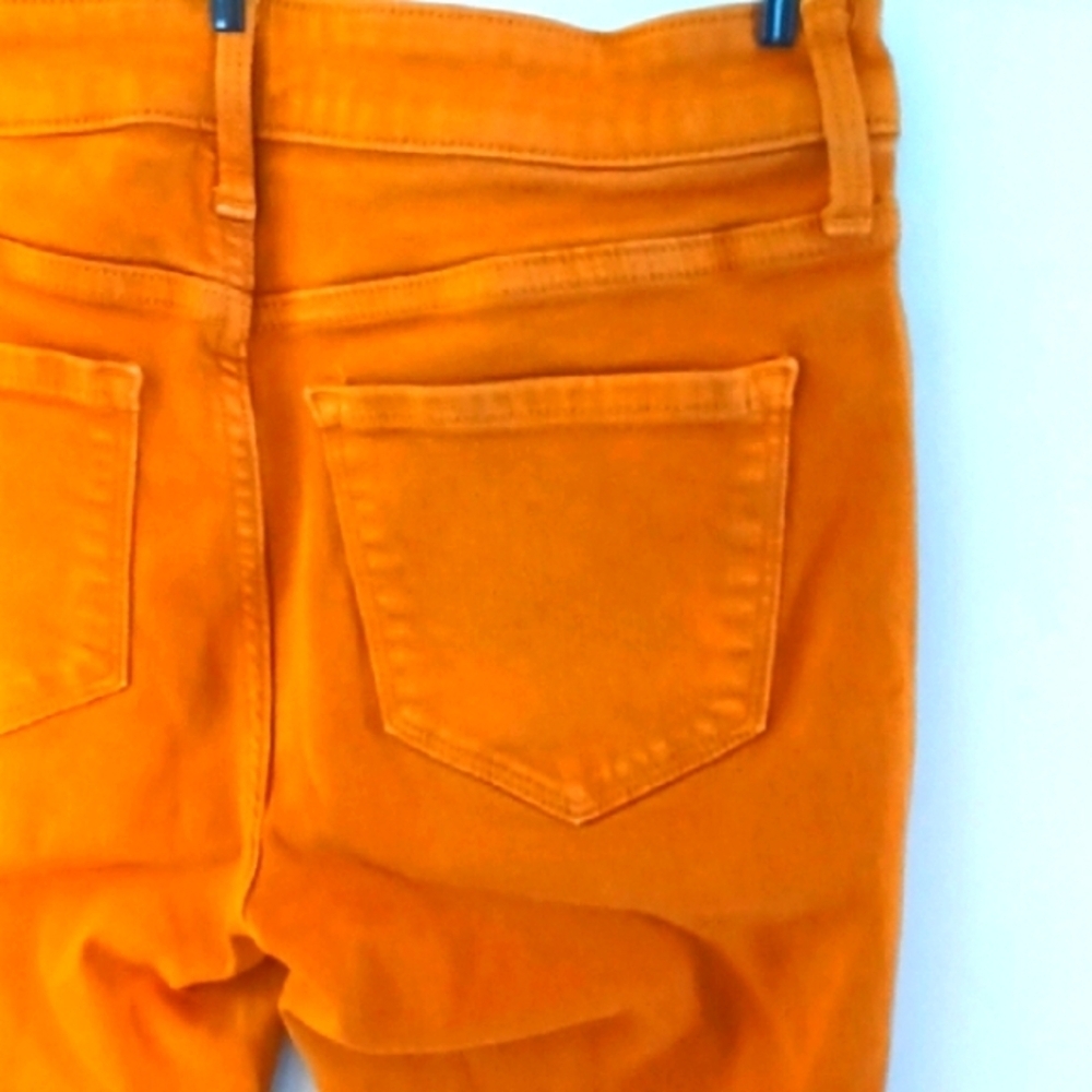 Old Navy Orange Skinny Jeans, Size 6 - Picture 3 of 7